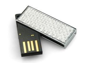 China Silvery 64g 3.0 Metal Usb Key With Color Printing / Engraved Logo on sale