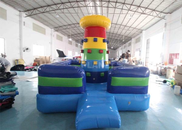Cheap Airtight PVC Inflatable Rock Climbing Wall / Inflatable Rock Climbing Bouncer Games for sale