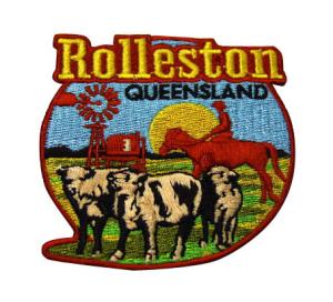 China Custom Made Iron On  Embroidered Patches Merrowed Edge Laser Cut on sale