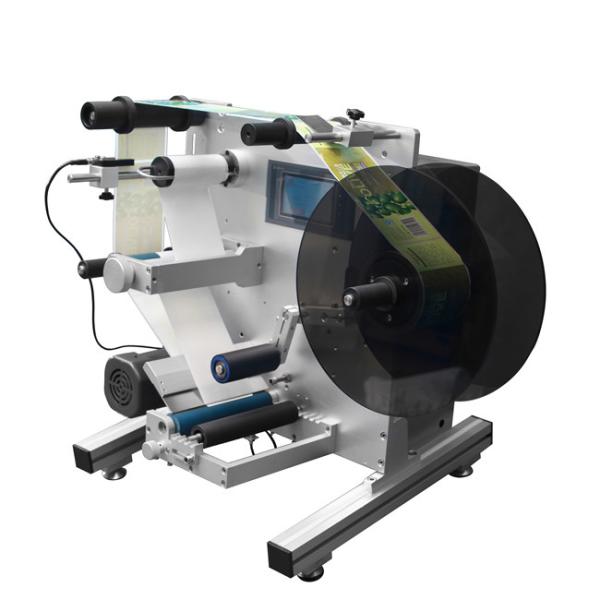 Cheap Semi Automatic Round Bottle Sticker Labeling Machine With Touch Screen for sale