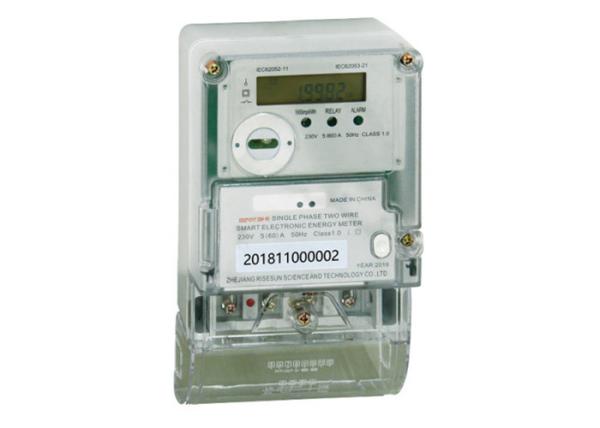 Cheap 4 Tariffs 240V Single Phase Smart Energy Meter Class 1 Accuracy 20 80 A 10 100 A for sale