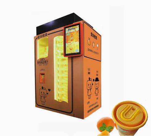 Cheap Custom Fully Automatic Juice Vending Machine Coin Payment for sale