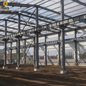 Efficiently Designed Steel Structure Building With Welded H Steel Column And Gutter Accessory