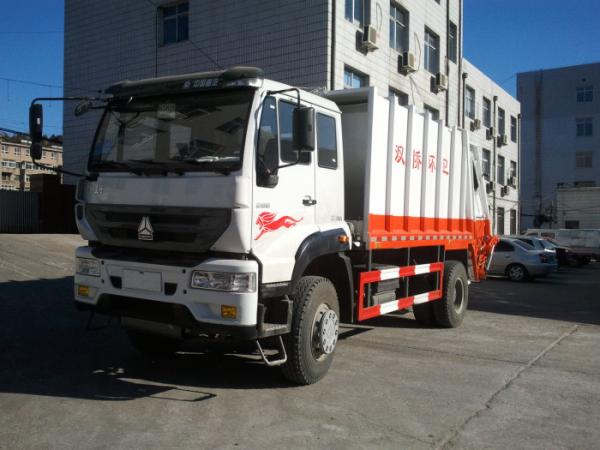 Cheap 10m3 High Automatic Garbage Compactor Truck Weather Proof With Quick Loading Speed for sale