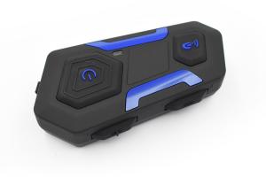 China Handsfree Voice Prompt 1200m Motorcycle Bluetooth Headset Intercom on sale