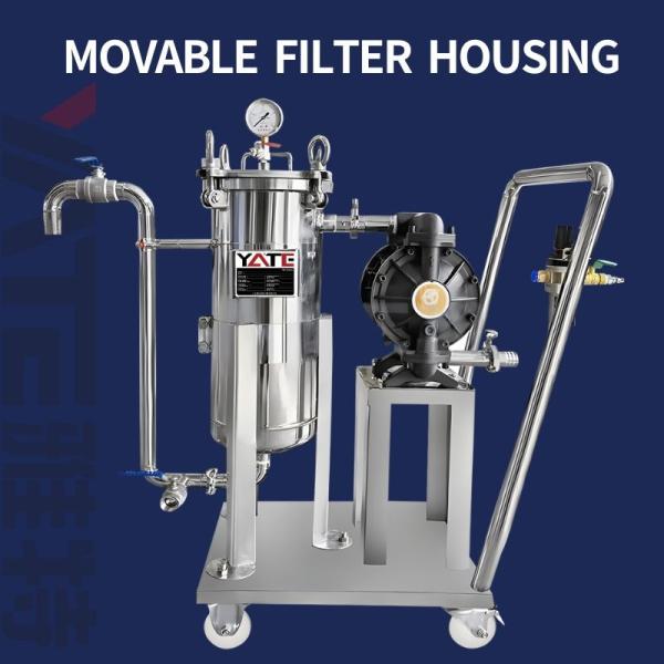 Cheap Bag Filter Housing Design Pressure 1.6 Mpa Bottom Drain With Ball Valve Or Customized for sale