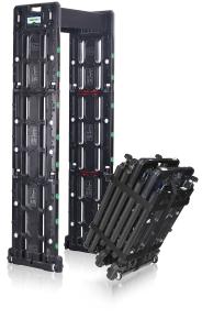 High Speed Portable walk through metal detection with 24 zone detection 4 hours Backup Battery