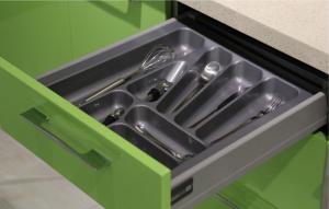China Sustainable Cutlery Tray Flatware Drawer Organizer on sale