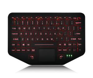 Rugged Vehicle Keyboard With Touchpad Backlit Scissor Switch Desktop