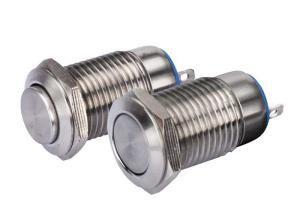 Best High Head Push Button Switch Led Illuminated 5A Light 4 Pins Terminal wholesale