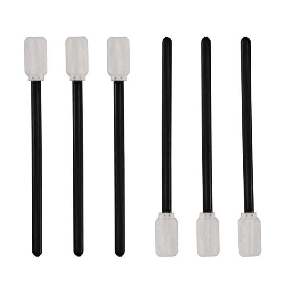 Cheap 2 Layers Square Large Format Printer Cleaning Polyester Swabs With Black Handle for sale