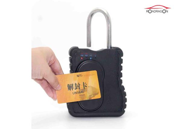 Cheap Realtime Security Van Gps Tracking Padlock NFC RFID Logistic Asset Management for sale