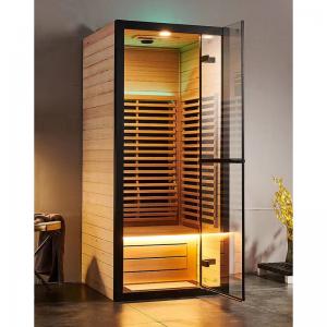 Best Canadian Hemlock Spectrum 1 Person Dry Steam Infrared Sauna Room Home Spa Fitness wholesale