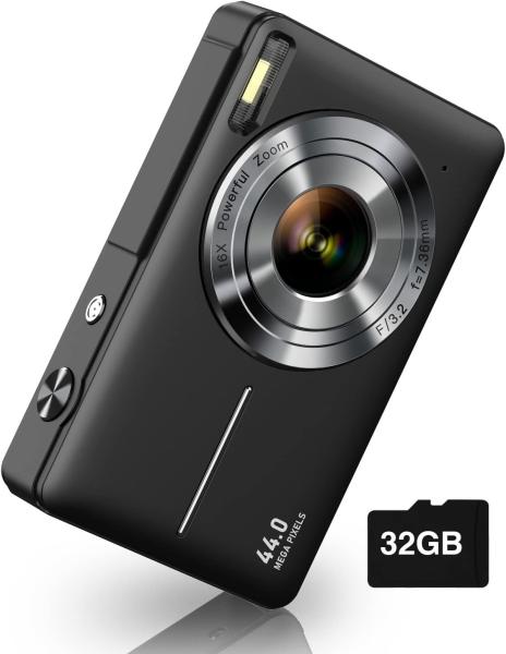 Cheap 2.8inch Screen FHD Digital Camera 44MP 1080P Point And Shoot Camera Continuous Shooting for sale