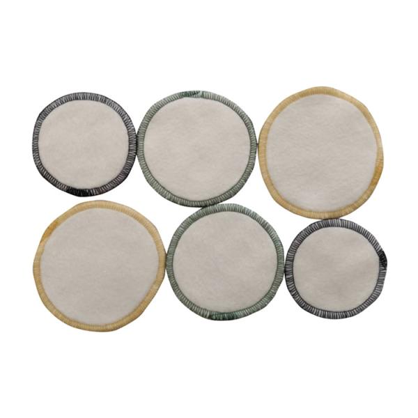 Cheap Soft Bamboo Make Up Remover Pads , Reusablefacial Cleansing Cloths Rounds Customized Size Available for sale