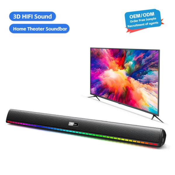 Cheap Multimedia Home Theatre System 4 Speakers and Bluetooth Sound Bar with Subwoofer for sale