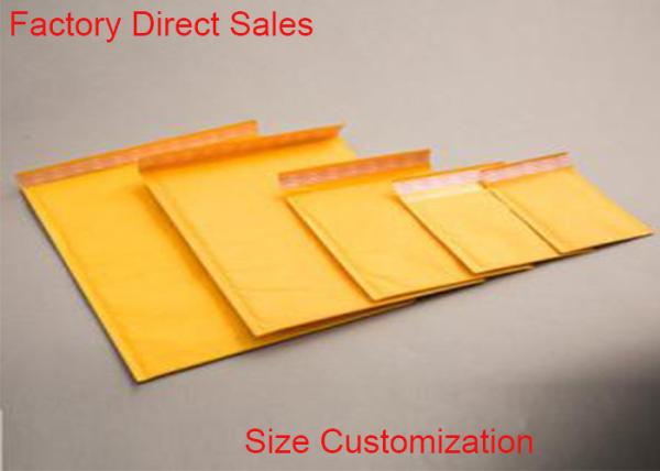 Cheap 2 Sealing Sides Kraft Paper Bubble Mailers 7*8'' Matt Surface Self Adhesive Seal for sale
