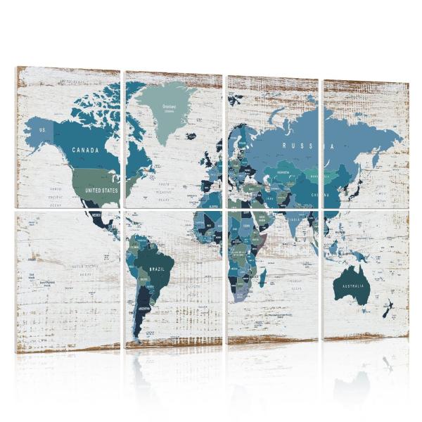 Cheap Polyester Sound Absorbing Board Print World Map for sale