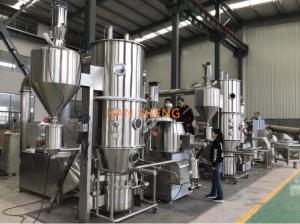 China 400kgh Fluidized Bed Granulator For Pharma Particles on sale