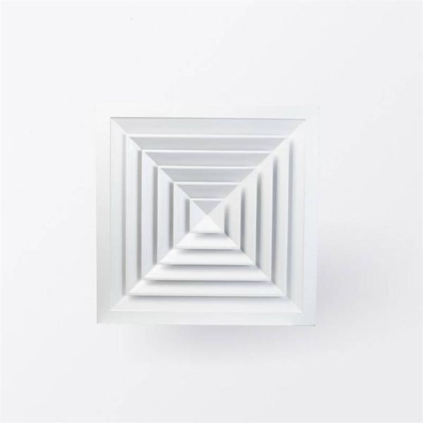 Cheap 4 Way Aluminum Air Diffusers 600x600mm Square Directional Ceiling Diffuser for sale
