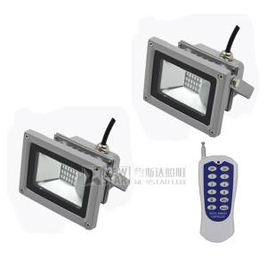 China 10W SMD RGB LED Floodlight with RF Controller, IR/RGB/DMX 10W-200W RGB led floodlight on sale