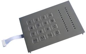 Best Ruggedized Weatherproof Metal Keypad With 16 Keys for acces control system wholesale