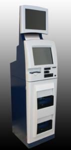 APD21 dualscreen touchscreen photo kiosk with storages memory card reader and DVD