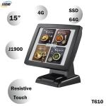 15'' Touch Screen Pos Computer System Capacitive Optional With Barcode Scanner