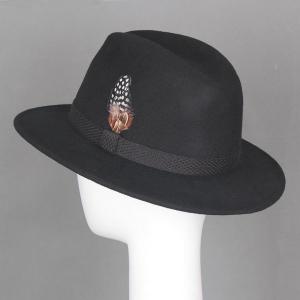 0070375 Sun Accessory customized  winter wool felt jazz style fedora  hats  ,unisex hats and caps wholesaling