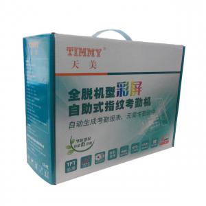 Best Custom Printed Single Wall Corrugated Paper Product Boxes With Plastic Handle wholesale