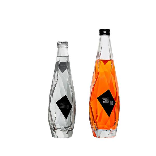 Cheap FDA 350ml 500ml Glass Drink Bottles Frosted Wine Glass Bottles for sale
