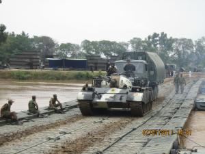 Axle Load 13t Ribbon Bridge Army Trestle Floating Bridges