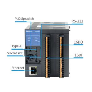 12DI 12DO 60KHz PLC Logic Controller Ladder Diagram Modbus TCP 4AI 4AO