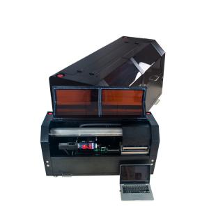 China LED UV Lamp CMYKW Bottle Label Printer Printhead Auto Cleaning USB 3.0 720 - 1220 Dpi on sale