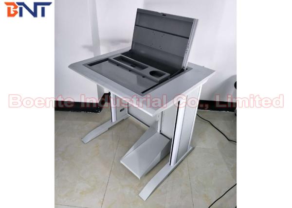 Cheap University Laboratory Computer LCD Monitor Lift , Tabletop Hidden Flip Up Box for sale