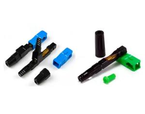 FTTH SC / APC UPC SC Fiber Optic Fast Quick Connector Singlemode