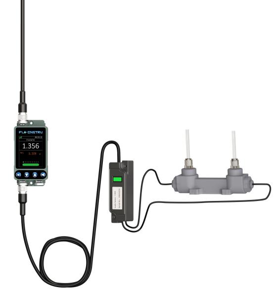 Cheap TM605P In-Line Accurate and Fast Response Time Clip On Ultrasonic Flow Meter for sale