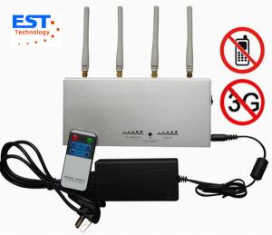 China 3G / GSM Desktop Remote Control Cellphone Jammer / Blocker EST-505A on sale