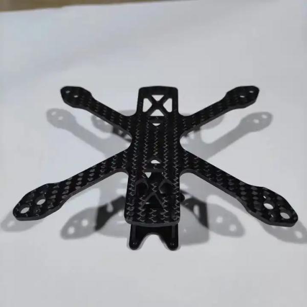 Cheap OEM/ODM Custom Carbon Fiber CNC Cutting Machining Parts For FPV Drone Kit Frame for sale