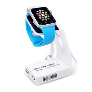 China COMER for mobile phone accessories stores Shopfitting charging anti-theft alarm wrist watch security stand on sale