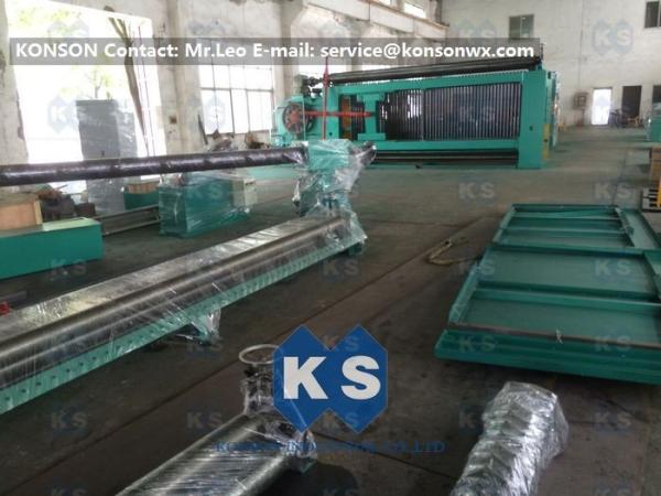 Cheap Customized High Efficiency Gabion Box Machine With PLC 100 * 120mm Mesh Size for sale