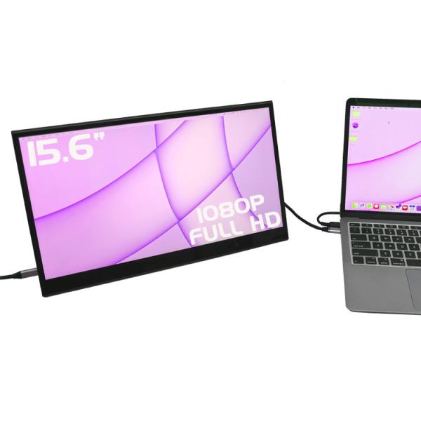 Cheap USB C Power Supply Portable Monitor Screen 15.6 Inch For Mac Productivity Boost for sale