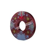 Custom Empty Christmas Chocolate Boxes Circle Shape With Food Tray