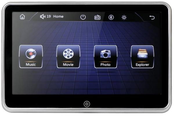 Cheap OEM 10.1" Headrest LCD Screen Monitors With Wifi SD Card for sale
