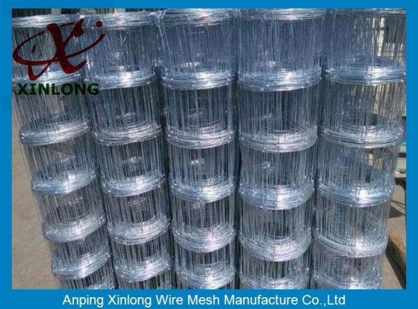 Cheap Multi Function Galvanized Sheep Fence 0.8 - 2.3m Height / High Tensile Field Fence for sale
