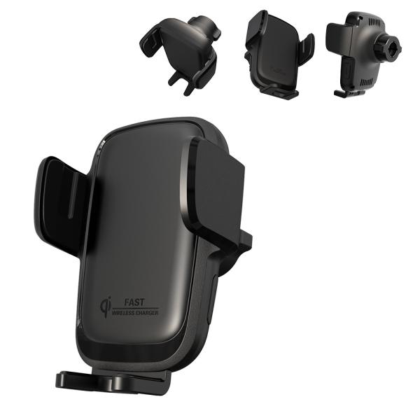 Cheap Fast Charging Iphone Car Charger Three Axis Linkage Wireless Car Charger for sale