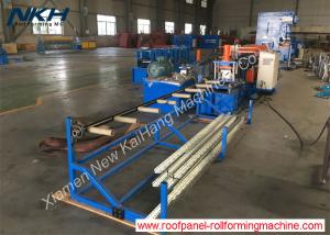 Steel Rack Roll Forming Machine , Angle Roll Forming Machine With Servo Feed In