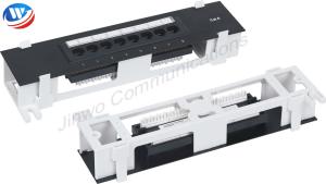 China Cat5E 8 Port Patch Panel Wall Mount Household Krone IDC Rj45 To Rj45 on sale