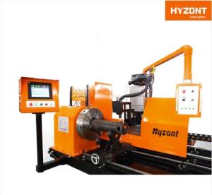 CNC Pipe Profile Plasma Cutting Machine 800mm Diameter For Shipbuilding and Steel PEB Building