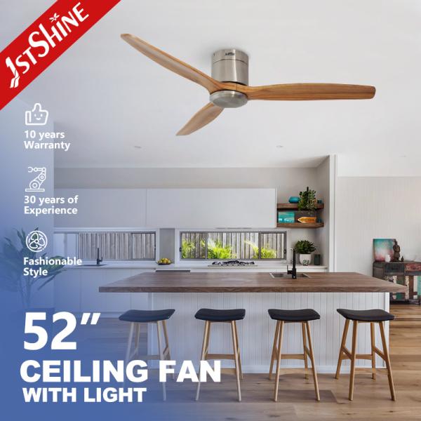 Cheap 52'' Flush Mounted 2 IN 1 Ceiling Fan With / Without Light For Home for sale